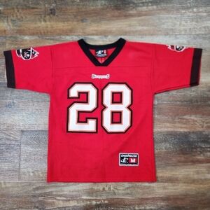 Tampa Bay Buccaneers Vintage Logo Athletic Jersey VTG NFL Warrick Dunn Youth M